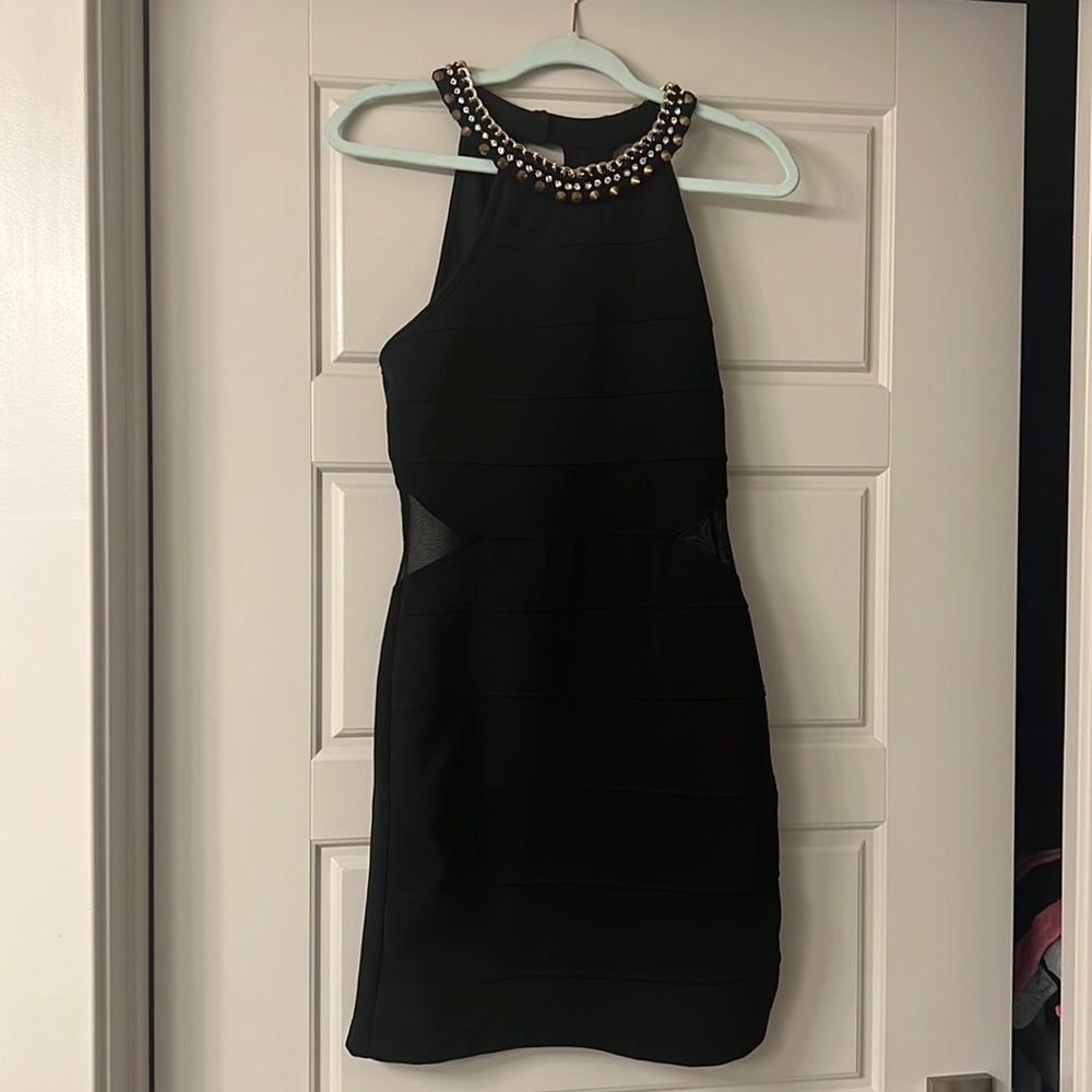 Charlotte Larousse black studded dress 💞